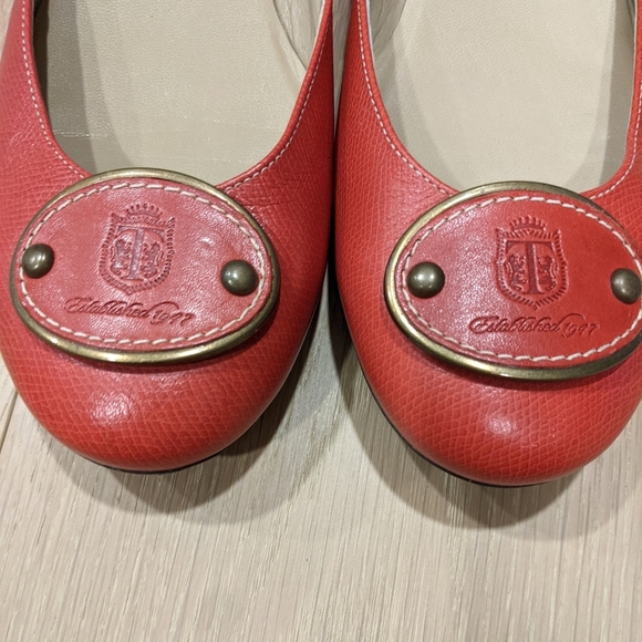 Talbots red leather ballet flats - Picture 2 of 12